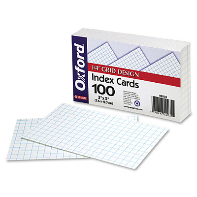 Oxford Graph Index Cards (OXF02035)