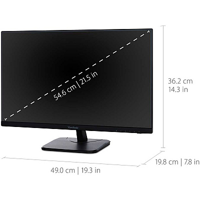 Viewsonic VA2256-MHD 22 Inch IPS 1080p Monitor with FreeSync, HDMI, DisplayPort and VGA Inputs for Home and Office