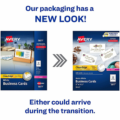 Avery Clean Edge Business Cards (AVE5877)