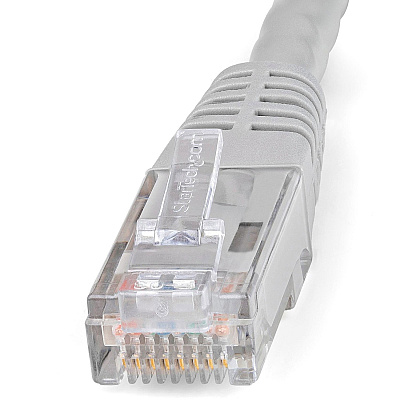 StarTech 35ft Cat6 Ethernet Cable Gray Cat 6 Poe (C6PATCH35GR)
