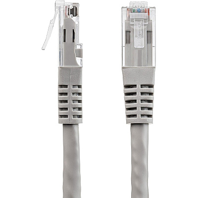 StarTech 35ft Cat6 Ethernet Cable Gray Cat 6 Poe (C6PATCH35GR)