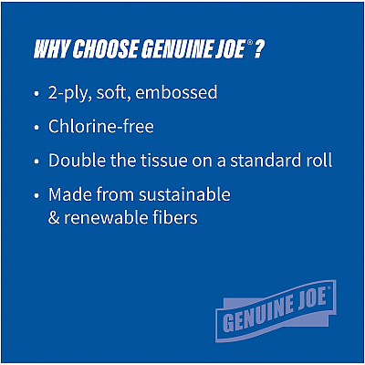 Genuine Joe Solutions Double Capacity Bath Tissue (GJO91000PL)