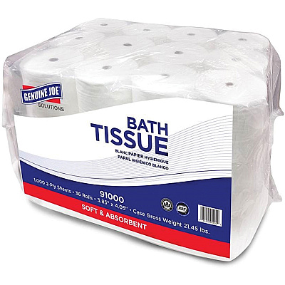 Genuine Joe Solutions Double Capacity Bath Tissue (GJO91000PL)