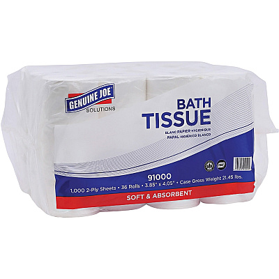 Genuine Joe Solutions Double Capacity Bath Tissue (GJO91000PL)