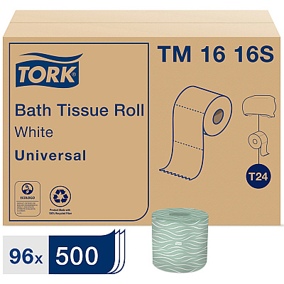 Tork Toilet Paper Roll White T24 (TRKTM1616S)