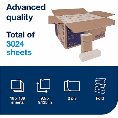 TORK Advanced Xpress Multifold Hand Towel, 3-Panel (TRK101293)