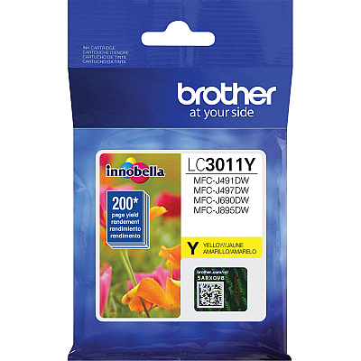 Brother LC3011Y Original Standard Yield Inkjet Ink Cartridge - Single Pack - Yellow - 1 Each