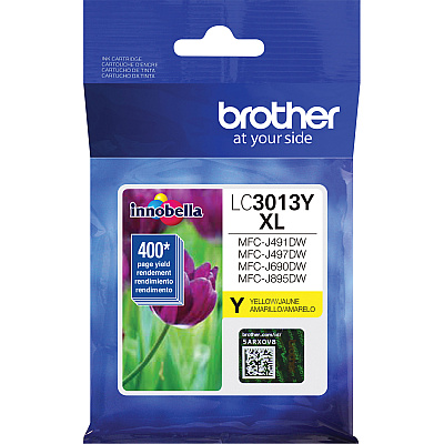Brother LC3013Y Original High Yield Inkjet Ink Cartridge - Single Pack - Yellow - 1 Each