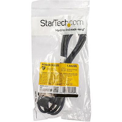 StarTech 6ft Hospital Power Cord, Nema 5-15p/c15 (PXTMG1016)
