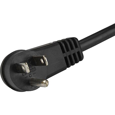 StarTech 10ft Power Cord, Angled Nema5-15p To C13 (PXTR10110)