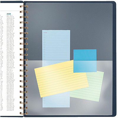AT-A-GLANCE Signature Collection Firenze Navy Weekly/Monthly Planner, 11 x 8.5, Navy Cover, 13-Month: Jan 2026 to Jan 2027 (YP90520)
