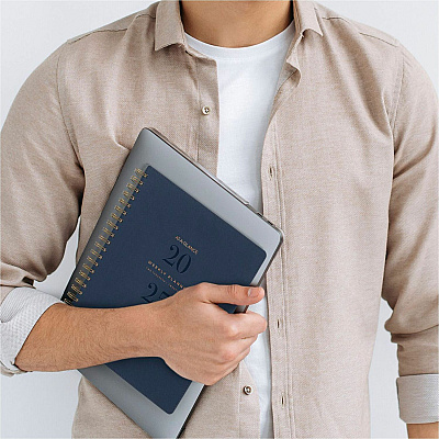 AT-A-GLANCE Signature Collection Firenze Navy Weekly/Monthly Planner, 11 x 8.5, Navy Cover, 13-Month: Jan 2026 to Jan 2027 (YP90520)