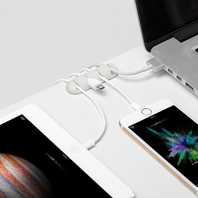 Bluelounge CableDrop Multi Cable Anchor for Multiple Cords (AVTBLUCDMUWH)