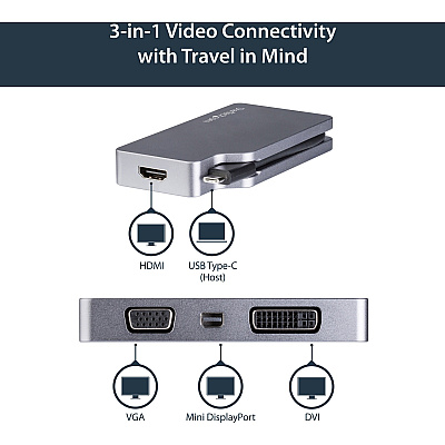 StarTech Usb C To Hdmi/vga/mdp/dvi Video Adapter (CDPVDHDMDPSG)