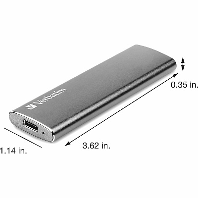 Verbatim 480GB Vx500 External SSD, USB 3.1 Gen 2 - Graphite (VER47443)