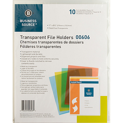 Business Source Letter File Sleeve (BSN00606BX)