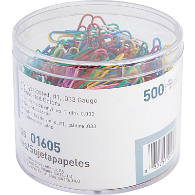 Business Source Vinyl-coated Gem Clips (BSN01605)