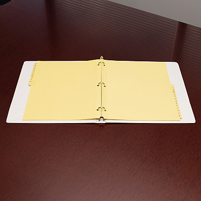 Business Source A-Z Clear Plastic Tab Index Dividers (BSN01806)