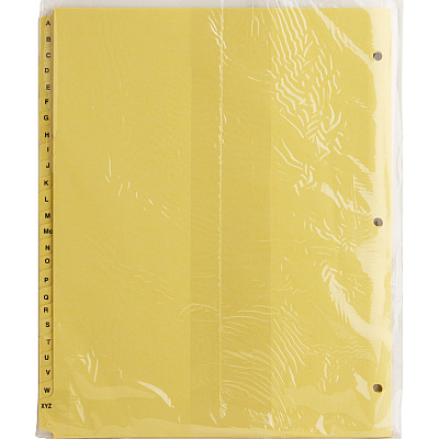 Business Source A-Z Clear Plastic Tab Index Dividers (BSN01806)