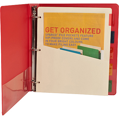 Business Source Color Tab Pocket Binder Dividers (BSN02073)