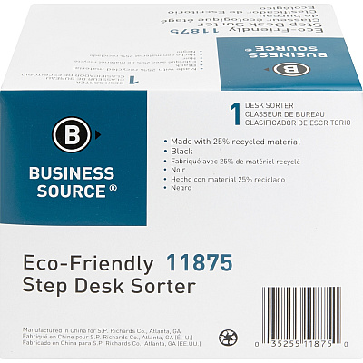 Business Source 6-slot Inclined Desk Step Sorter (BSN11875)