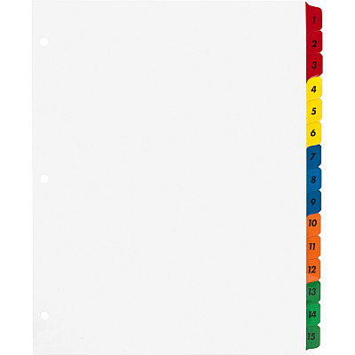 Business Source Table of Content Quick Index Dividers (BSN21904)
