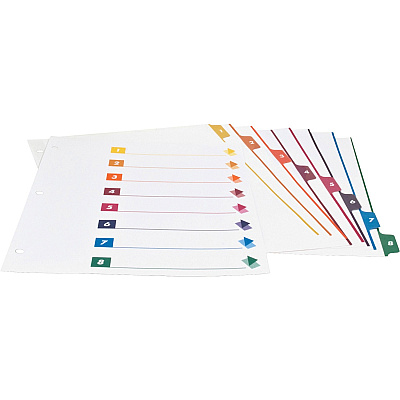 Business Source Color-coded Table of Contents/Tabs Index Dividers (BSN21909)