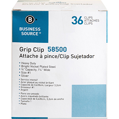 Business Source Bulldog Grip Clips (BSN58500)