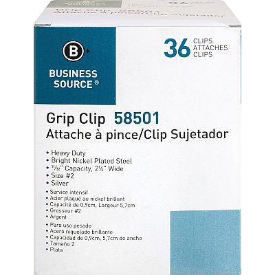 Business Source Bulldog Grip Clips (BSN58501)