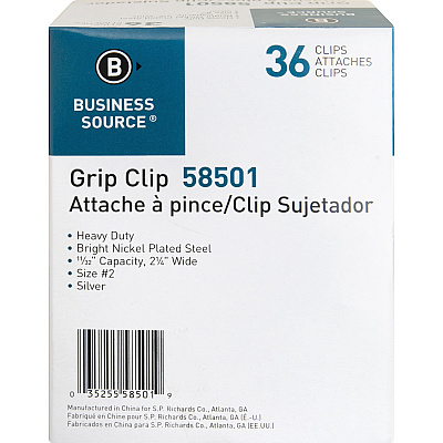 Business Source Bulldog Grip Clips (BSN58501)