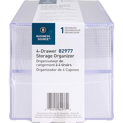 Business Source 4-drawer Storage Organizer (BSN82977)