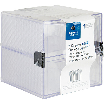 Business Source 2-drawer Storage Organizer (BSN82978)