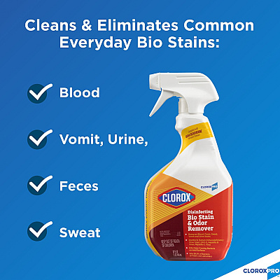 CloroxPro Disinfecting Bio Stain & Odor Remover Spray (CLO31903EA)