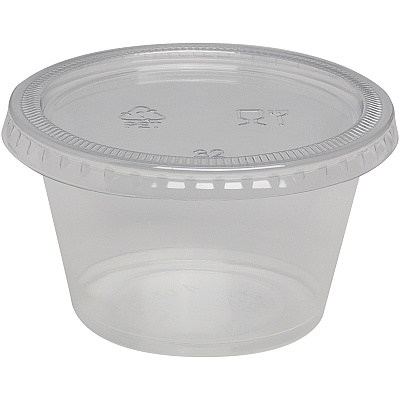 Dixie 4 oz Souffle Cups by GP Pro (DXEPP40CLEAR)