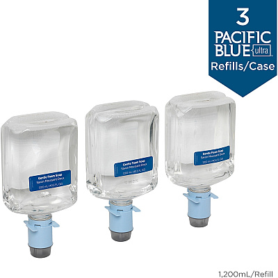 Pacific Blue Ultra Automated Touchless Gentle Foam Hand Soap Dispenser Refills (GPC43716)