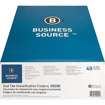 Business Source Letter Recycled Medical File Folder (BSN00200)