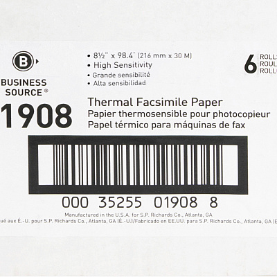 Business Source Thermal Fax Paper Rolls (BSN01908)