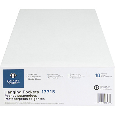 Business Source Letter Recycled File Pocket (BSN17715)