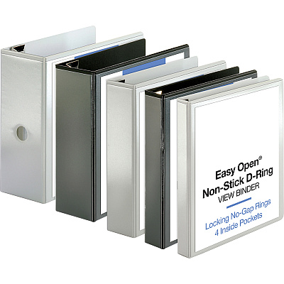 Business Source Locking D-Ring View Binder (BSN26958)