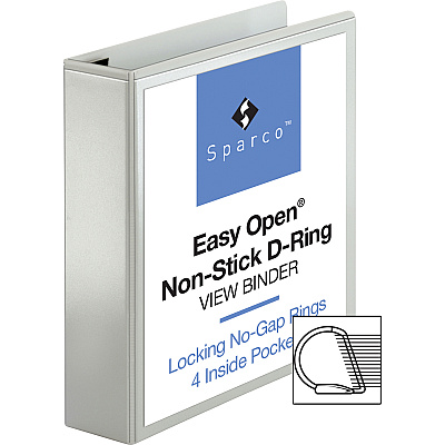 Business Source Locking D-Ring View Binder (BSN26959)