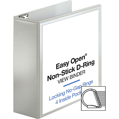 Business Source Locking D-Ring View Binder (BSN26963)