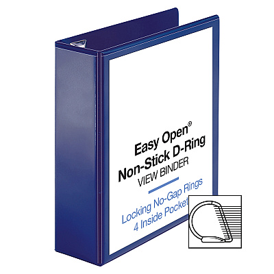 Business Source Navy D-ring Binder (BSN26976)