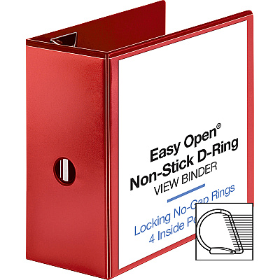 Business Source Red D-ring Binder (BSN26984)