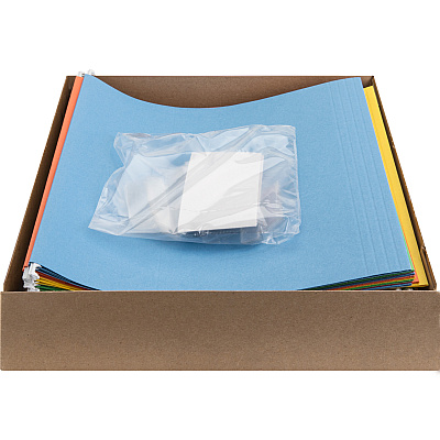 Business Source 1/5 Tab Cut Letter Recycled Hanging Folder (BSN5215AST)