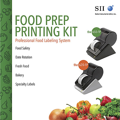 Seiko SLP 650 Direct Thermal Printer with NetsPG Food Prep Software (SKPSLP650FP)