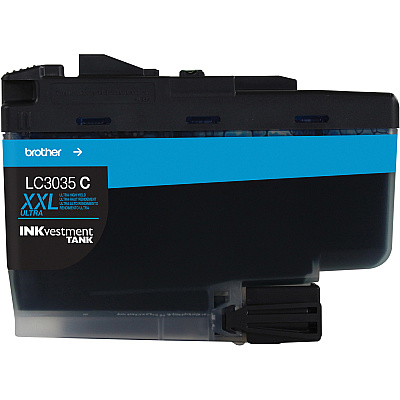 Brother Genuine LC3035C Single Pack Ultra High-yield Cyan INKvestment Tank Ink Cartridge
