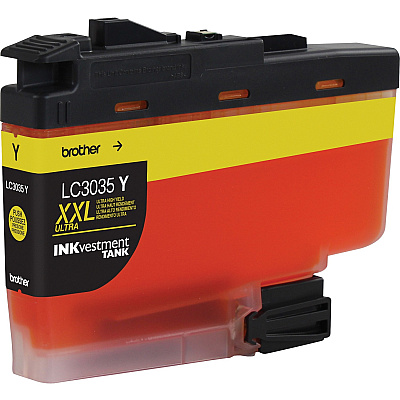 Brother Genuine LC3035Y Single Pack Ultra High-yield Yellow INKvestment Tank Ink Cartridge
