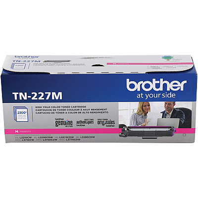 Brother Genuine TN-227M High Yield Magenta Toner Cartridge