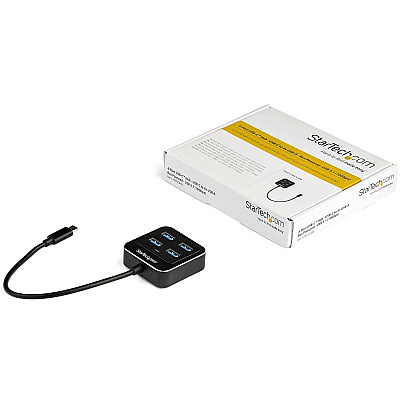 StarTech 4 Port Usb C Hub 10gbps - 4x Usb Type-a (HB31C4AB)