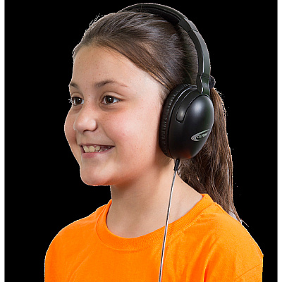 Califone 1017Av Neotech Plus Headphone With Calituff Braided Cord, 3.5Mm Plug, Inline Volume Control